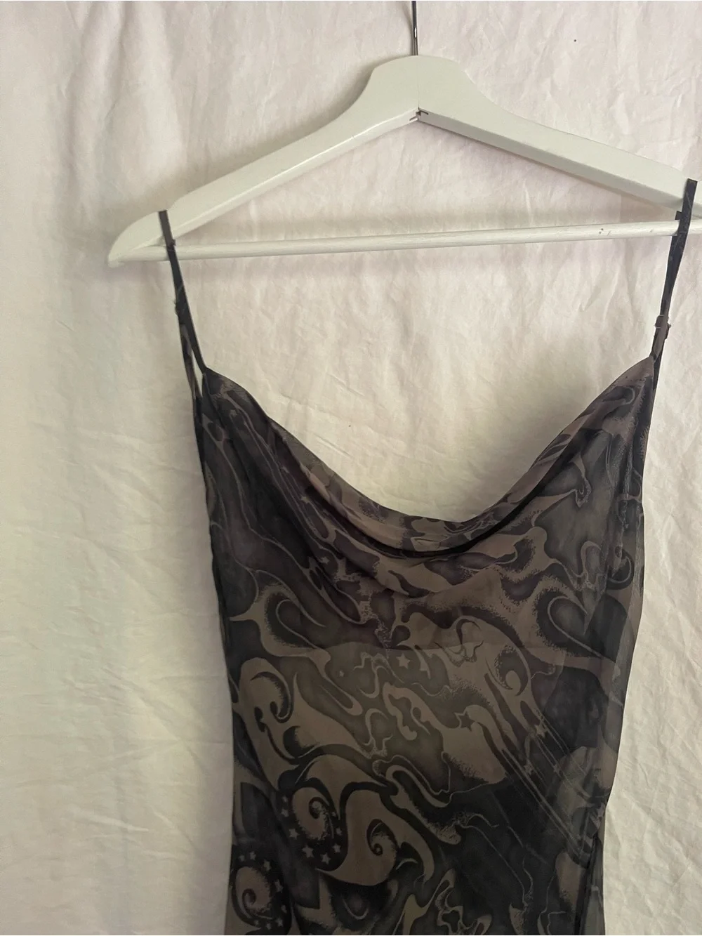 I.AM.GIA Abstract Print Maxi Dress Cyber Y2K Grunge Festival Indie Size XXS
